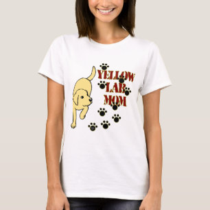 T-shirt Maman jaune de laboratoire