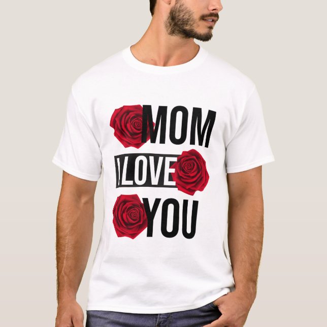 T-SHIRT MAMAN JE T'AIME (Devant)