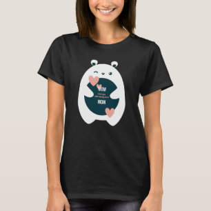 T-shirt Maman, Je T'Aime Avec Tout Mon Coeur-Sweet Valenti