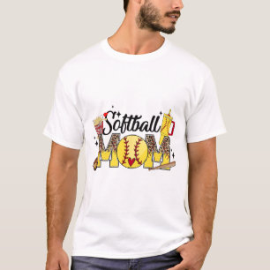 T-shirt Maman Jeu Vibes Fête des mères Femmes Softball Mam