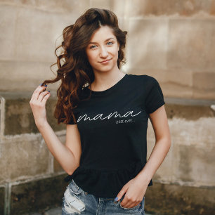 T-shirt Maman la meilleure jamais, moderne