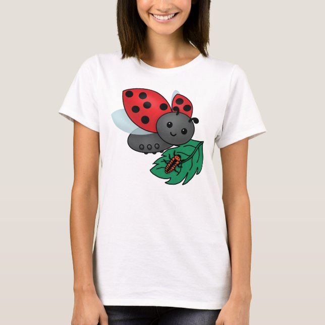 T-shirt Maman Ladybug avec Larvae (Devant)