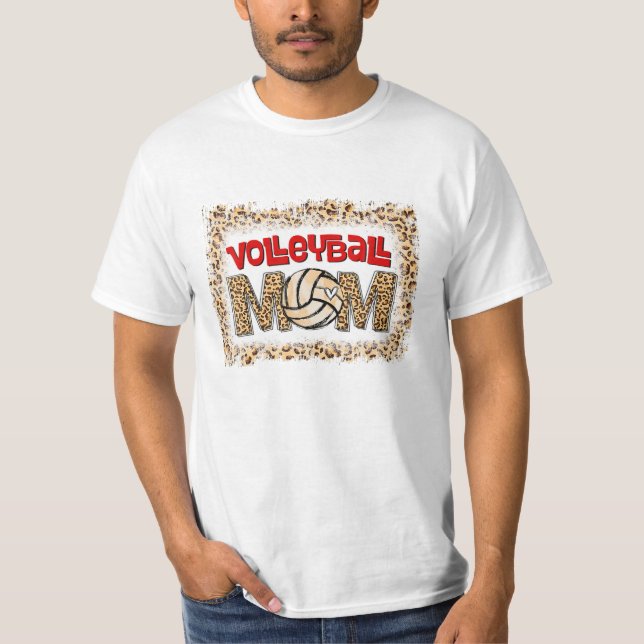 T-shirt Maman Leopard Funny Sport Ball (Devant)