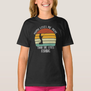 T-shirt Maman M'Aime Plus Qu'Elle N'Aime Pêcher
