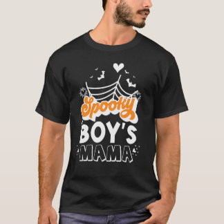 T-shirt Maman maman du garçon éffrayant Femmes d'Halloween