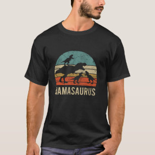 T-shirt Maman Maman Mama Dinosaur Funny 3 Trois enfants Ma