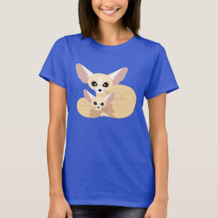 T-shirt Maman mignonne et bébé de Fox de Fennec