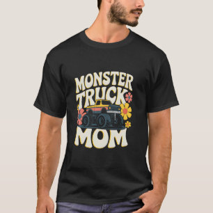 T-shirt Maman Monster Truck Fête des Mères Course Sports M
