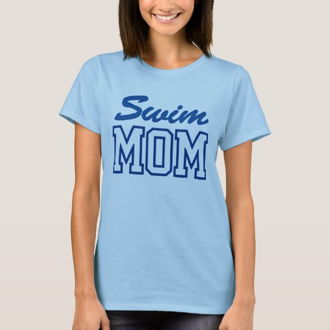 T-shirt maman natation personnalisée (Devant)