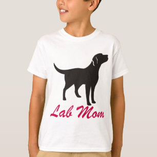 T-shirt Maman noire de laboratoire