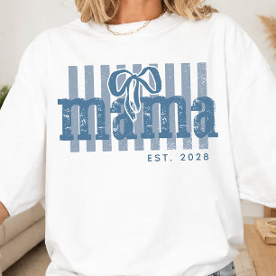 T-shirt Maman Nouvelle maman personnalisée Annonce de
