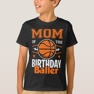 T-shirt Maman Of Birthday Byller Bysketbyll Big Fan Birt
