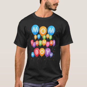 T-shirt Maman of the Birthday Boy Balloon Boy B-Day Family