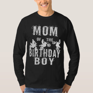 T-shirt Maman Of The Birthday Boy Dirt Bike B day Party