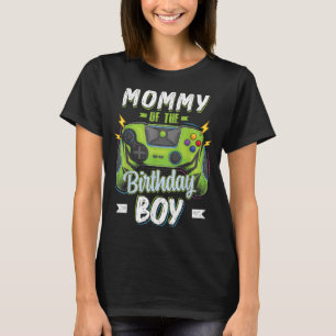 T-shirt Maman of the Birthday Boy Matching famille Vidéo G