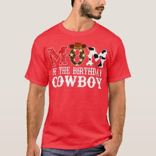 T-shirt Maman of the Birthday Cowboy 1st Birthday Cowb