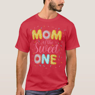 T-shirt Maman Of The Sweet One1st Anniversaire Donut Mothe