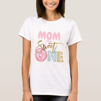 Maman of the Sweet One 1st Birthday Donut Thème mi
