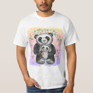 T-shirt Maman Panda Bear Love personnalisée