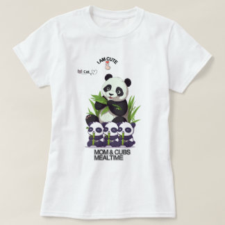 T-shirt Maman Panda Mignon – Cadeau de Fête des Mè