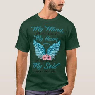 T-shirt Maman Papa Au Ciel Mon Esprit Vous Parle Encore Me