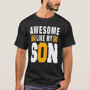T-shirt Maman Papa Awesome Comme Mon Fils Albinisme Sensib