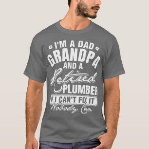 T-shirt Maman Papa grand-père et un Plumber retraité jour