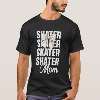 T-shirt Maman Patineuse Figure De Patinage Mignonne Amateu