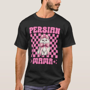 T-shirt Maman persane Maman Chat persan Fête des mères Ros