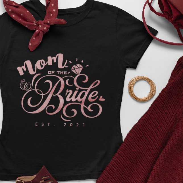 T-shirt Maman Personnalisée Future Mariée Année Personnali (Créateur téléchargé)