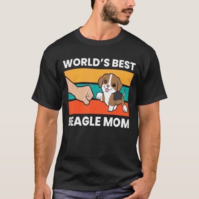 T-shirt Maman Pet Beagle Mama, la Beagle du meilleur  du m (Devant)