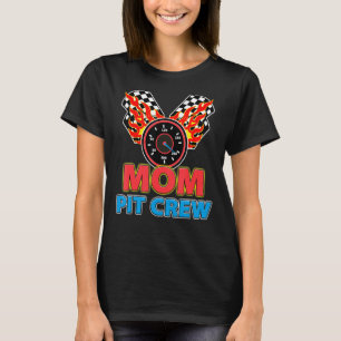 T-shirt Maman Pit Crew Car Racer Famille Matching Racem