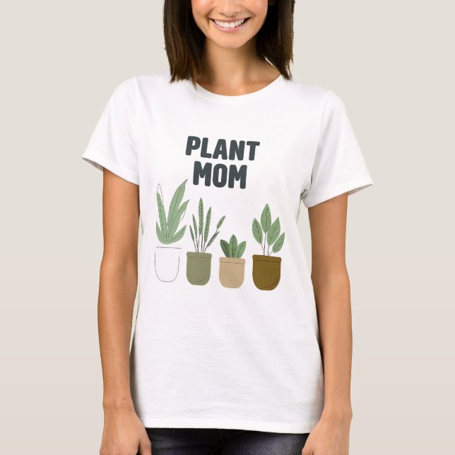 T-shirt Maman plante (Devant)