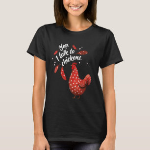 T-shirt Maman Poule Ouais, Je Parle aux Poules, Poule Roug