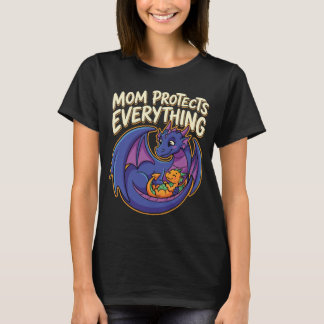 T-shirt Maman Protège Tout Art Fantastique