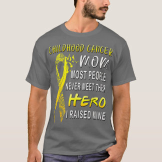 T-shirt Maman qui lutte contre le cancer de l'enfant Mon f
