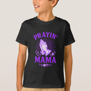 T-shirt Maman qui prie Maman chrétienne Religieux Mains qu