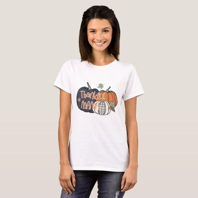 T-shirt Maman Reconnaissante - Action de Grâce  (Devant entier)