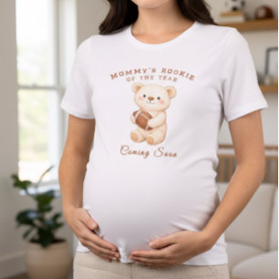 T-shirt Maman, recrue de l'année, ours sportif de football