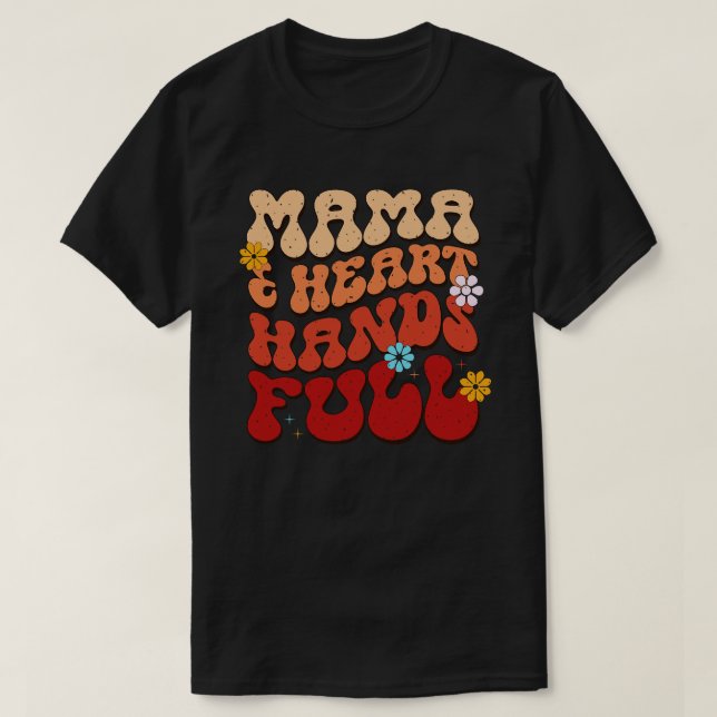 T-shirt Maman rétro (Design devant)