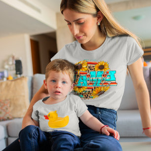 T-shirt Maman Rétro Graphique Floral Décontracté