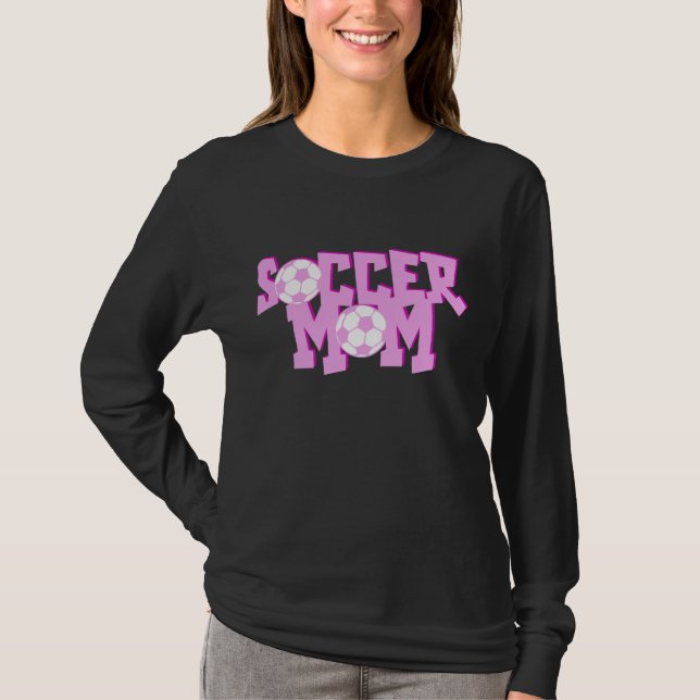 T-shirt Maman rose du football (Devant)