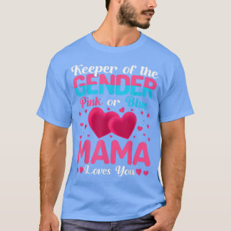 T-shirt Maman Rose Ou Bleue Vous Aime Garder Révélation De