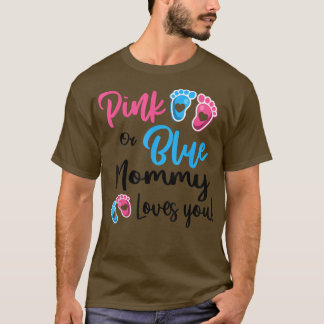 T-shirt Maman Rose Ou Bleue Vous Aime Sexe Révéler Femmes