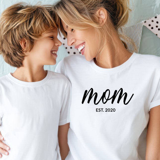 T-shirt Maman Script Établie (Créateur téléchargé)