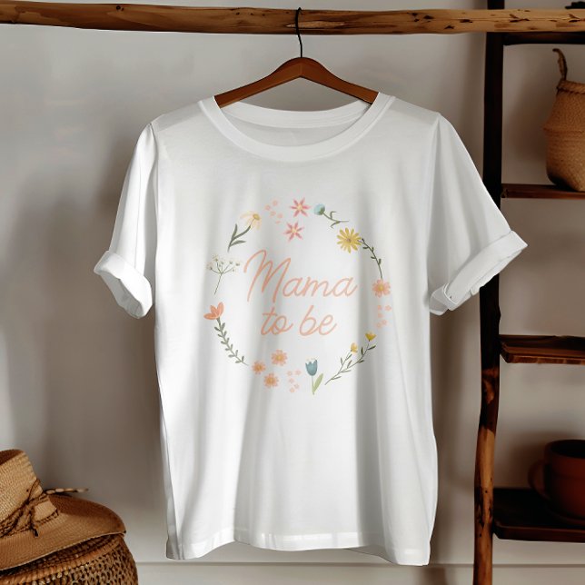 T-shirt Maman sera un Fleur sauvage élégant (Créateur téléchargé)