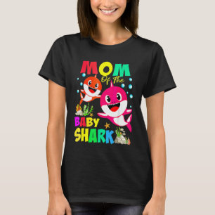 T-shirt Maman Shark Maman Shark Famille de requins Fête de