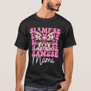 T-shirt Maman siamoise Chat siamois Maman Fête des mères C
