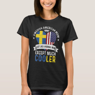 T-shirt Maman suédo-américaine Fête des mères Maman Pays S