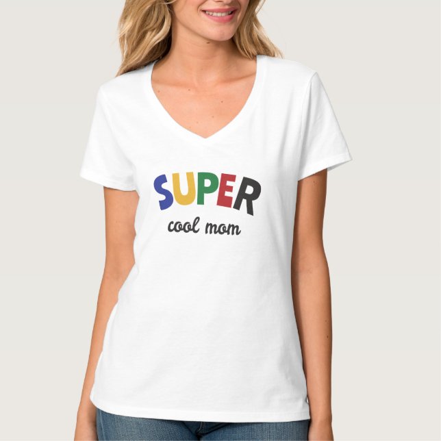 T-shirt Maman super cool (Devant)